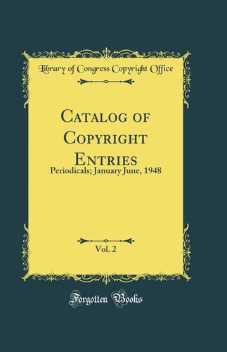 Catalog copyright entries - of,