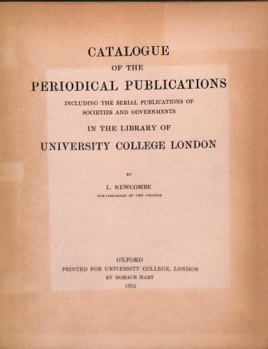 Catalogue the periodical - catalogue,