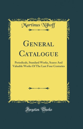 General catalogue - general,