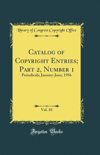 Catalog copyright entries - of,