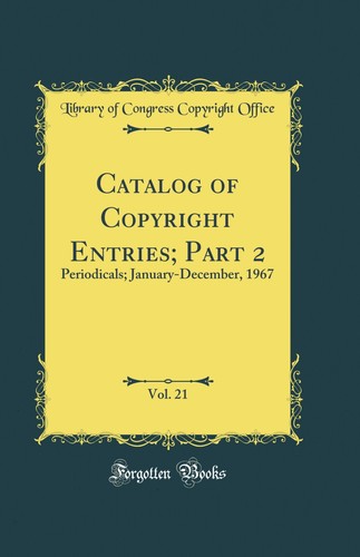 Catalog copyright entries - catalog,
