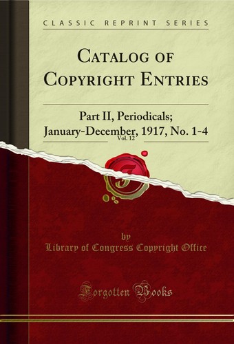 Catalog copyright entries - catalog, of