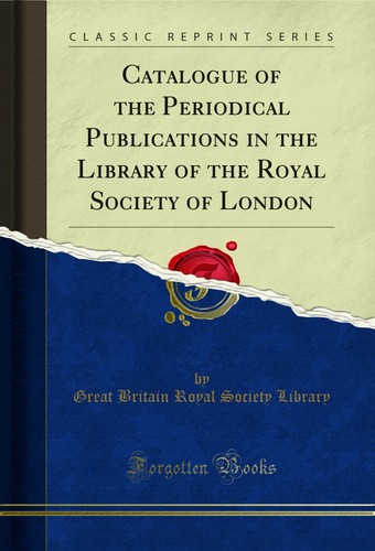 Catalogue the periodical - of,