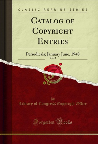 Catalog copyright entries - of,